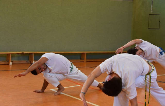 Dehnübungen beim Capoeiratraining